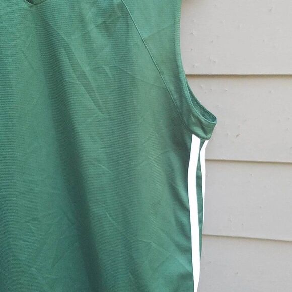 Green White Stripes Adidas Tank Top size Large - Picture 5 of 6